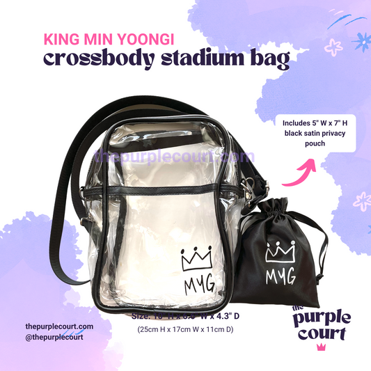 BTS SUGA Yoongi Agust D Tour Clear Backpack Stadium 